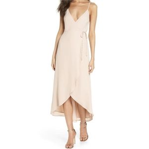 NWT Show Me Your Mumu | Meghan Dress Wrap Blush Pale Pink XL Wedding
